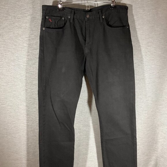 Men's Ralph Lauren Polo Black Jeans, Size 36 x 30 - Picture 1 of 6